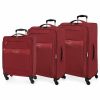 Mujer Roll Road Viaje | Juego De Maletas Roll Road Royce 55-66-76Cm Rojo -40X55X20Cm-