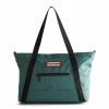 Mujer Hunter Bolsos | Bolso Tote Nylon Midi Teal Tempo Verde Turquesa