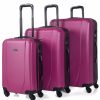 Mujer ITACA Viaje | Juego De Maletas De Viaje Rigidas 4 Ruedas Trolley 71100 Lila -55X65X75Cm-