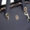 Mujer Tommy Hilfiger Bolsos | Bolso Satchel Monogram Marino