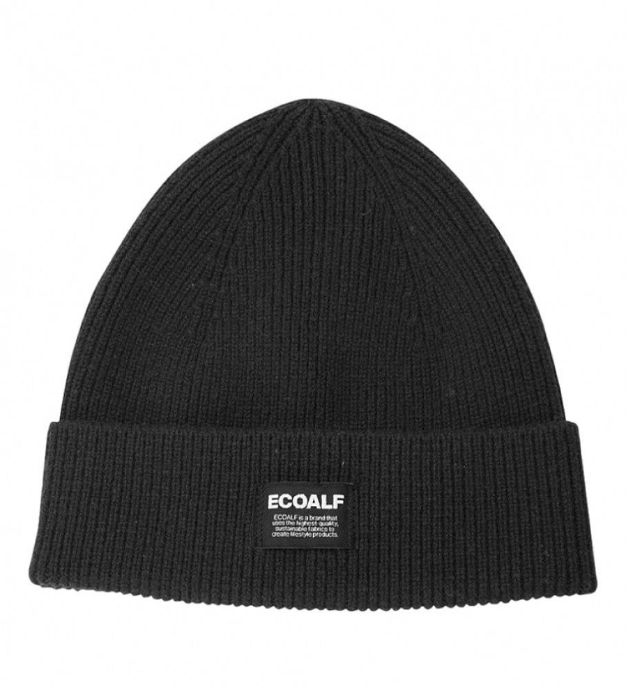 Mujer ECOALF Gorras Y Gorros | Gorro Woolalf Negro