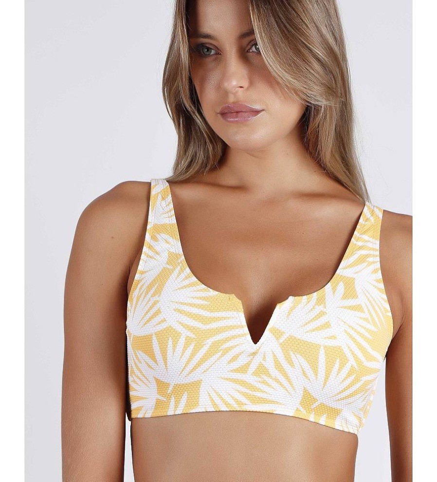 Mujer Admas Moda Bano | Bikini Palm Spring Amarillo