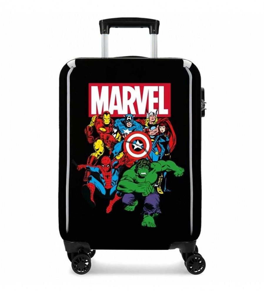 Mujer Disney Viaje | Maleta De Cabina Sky Avengers Rigida 55Cm Negra