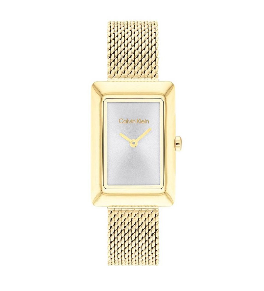 Mujer Calvin Klein Relojes | Reloj Analogico Styled Plateado