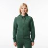 Mujer Lacoste Sudaderas Y Jerseis | Sudadera Jogger Con Capucha Y Cremallera Verde