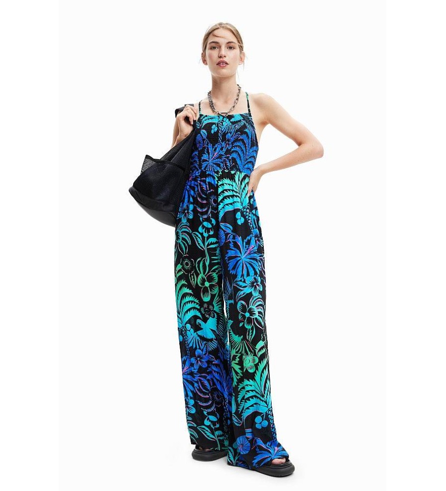 Mujer Desigual Monos Y Petos | Mono Tropical Multicolor