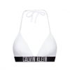 Mujer Calvin Klein Moda Bano | Top De Bikini Triangle Rp Blanco