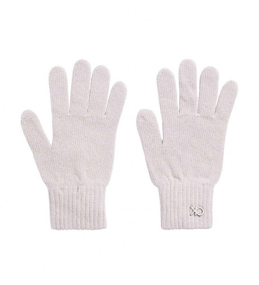 Mujer Calvin Klein Guantes | Guantes Re-Lock Knit Rosa