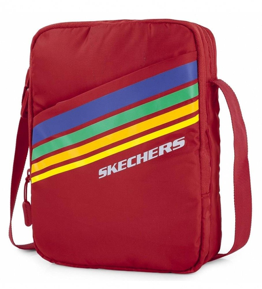 Mujer Skechers Bolsos | Bandolera Pequena Unisex S914 Rojo -23X17X7Cm-