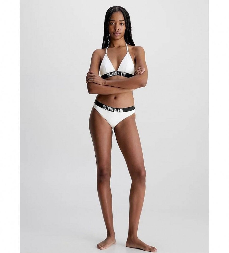 Mujer Calvin Klein Moda Bano | Braguita Bikini Classic Intense Power Blanco