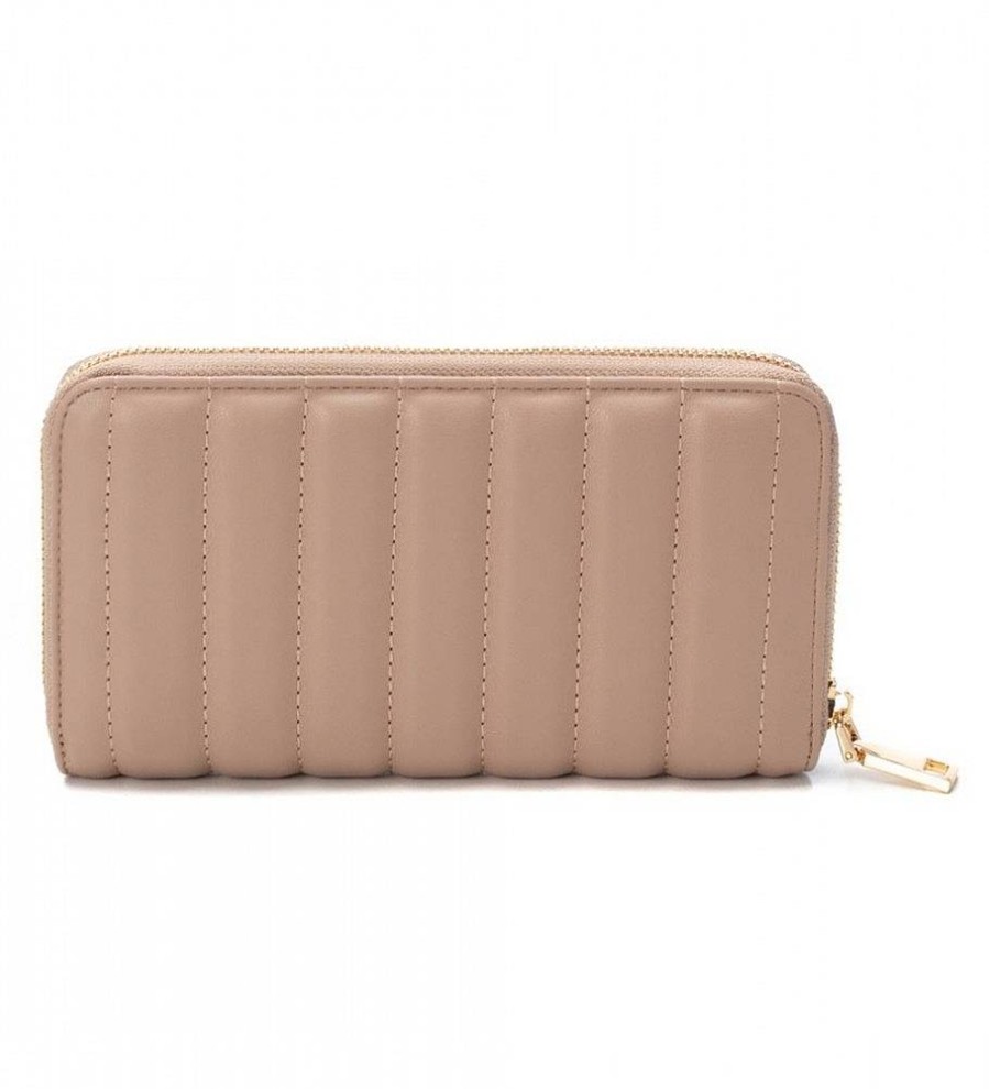 Mujer Xti Carteras Y Monederos | Monedero 184212 Beige