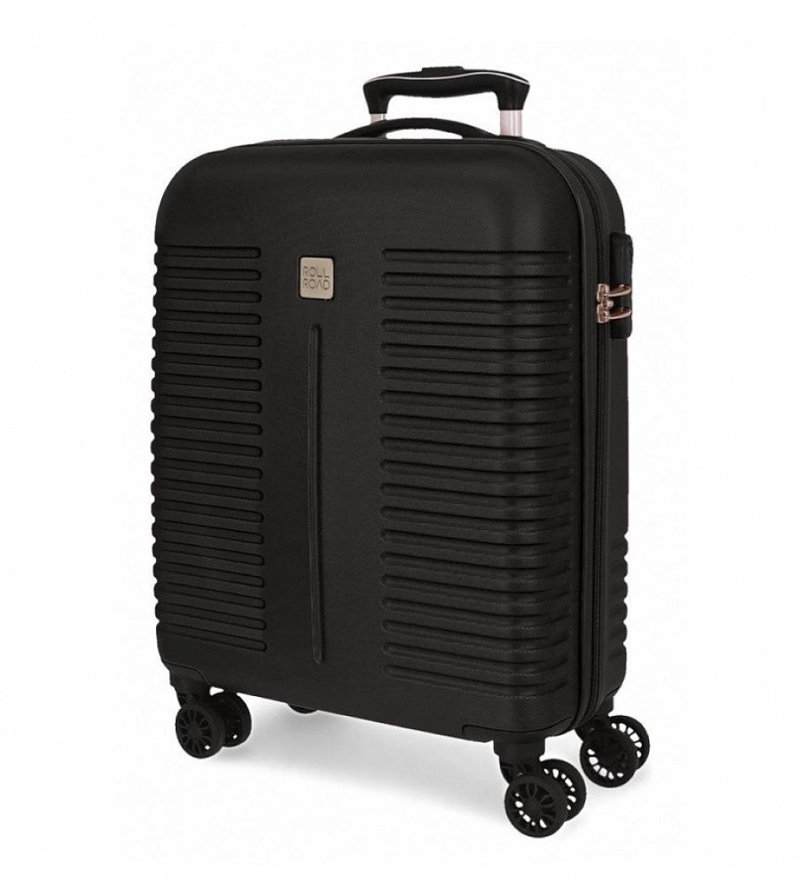 Mujer Roll Road Viaje | Maleta De Cabina Roll Road India Rigida Negro -40X55X20Cm-