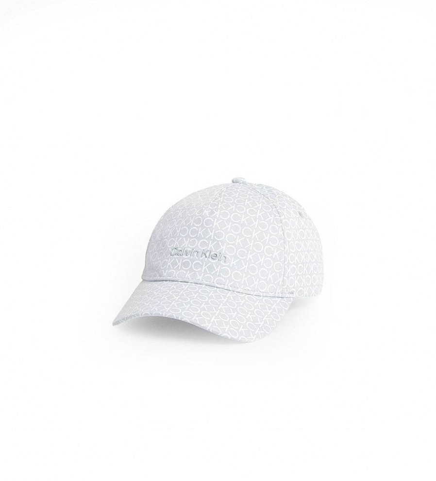 Mujer Calvin Klein Gorras Y Gorros | Gorra Monograma Azul Claro