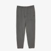 Mujer Lacoste Pantalones | Pantalon De Chandal Jogger De Felpa Gris