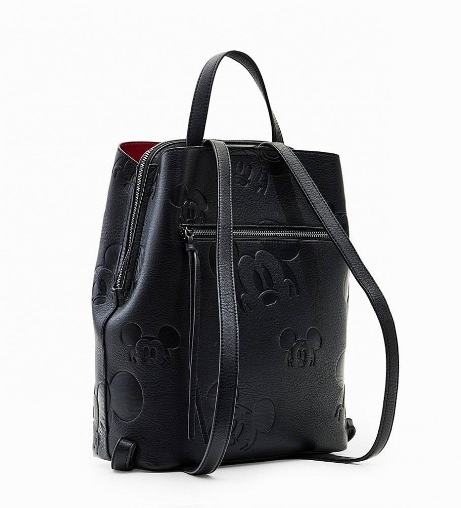 Mujer Desigual Mochilas, Bolsas Y Rinoneras | Mochila All Mickey Sumy Negro