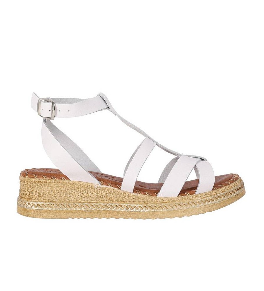 Mujer Chika10 Sandalias | Sandalias De Piel Mudejar 03 Blanco