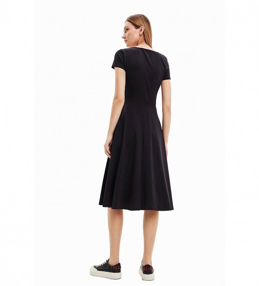 Mujer Desigual Vestidos | Vestido Broadway Road Negro