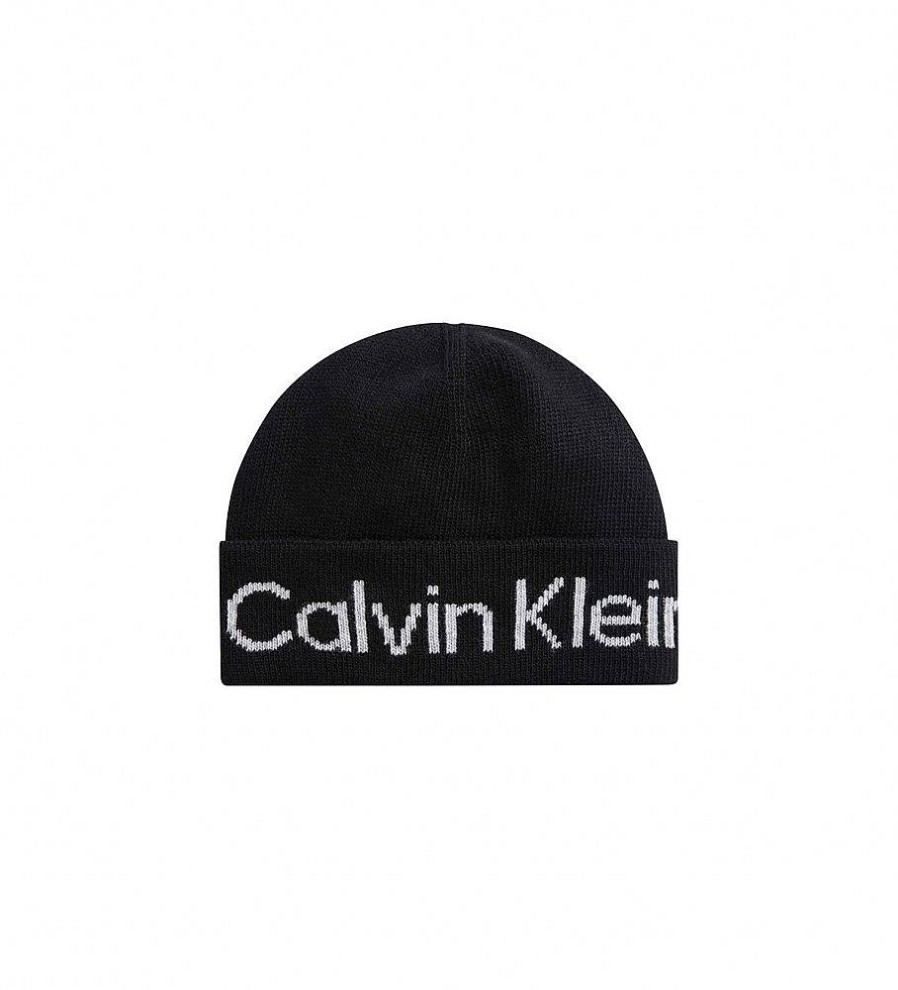 Mujer Calvin Klein Gorras Y Gorros | Gorro Logo Reverso Tonal Negro