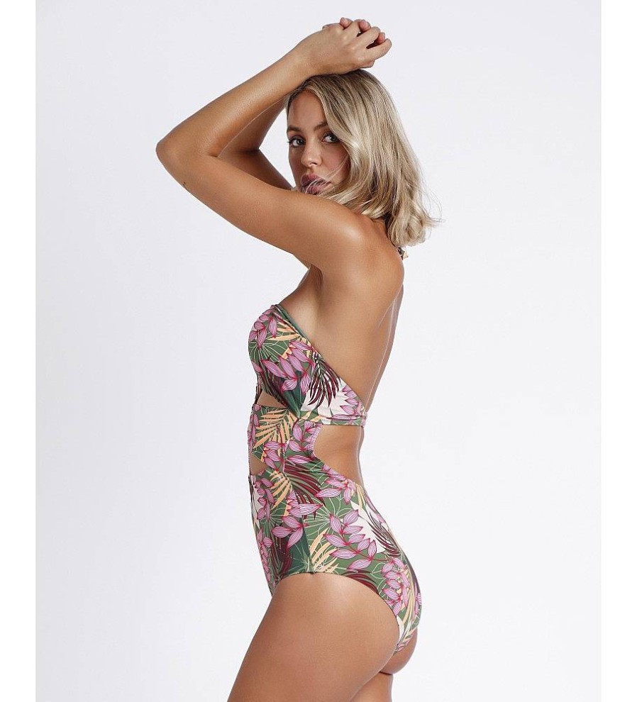 Mujer Admas Moda Bano | Trikini Copa Hawaii Verde