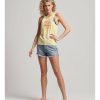 Mujer Superdry Camisetas | Camiseta Vintage Logo Cali Amarillo