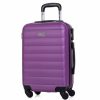 Mujer ITACA Viaje | Maleta Cabina De Viaje Rigida 4 Ruedas Trolley 71250 Morado -55X38X20Cm-