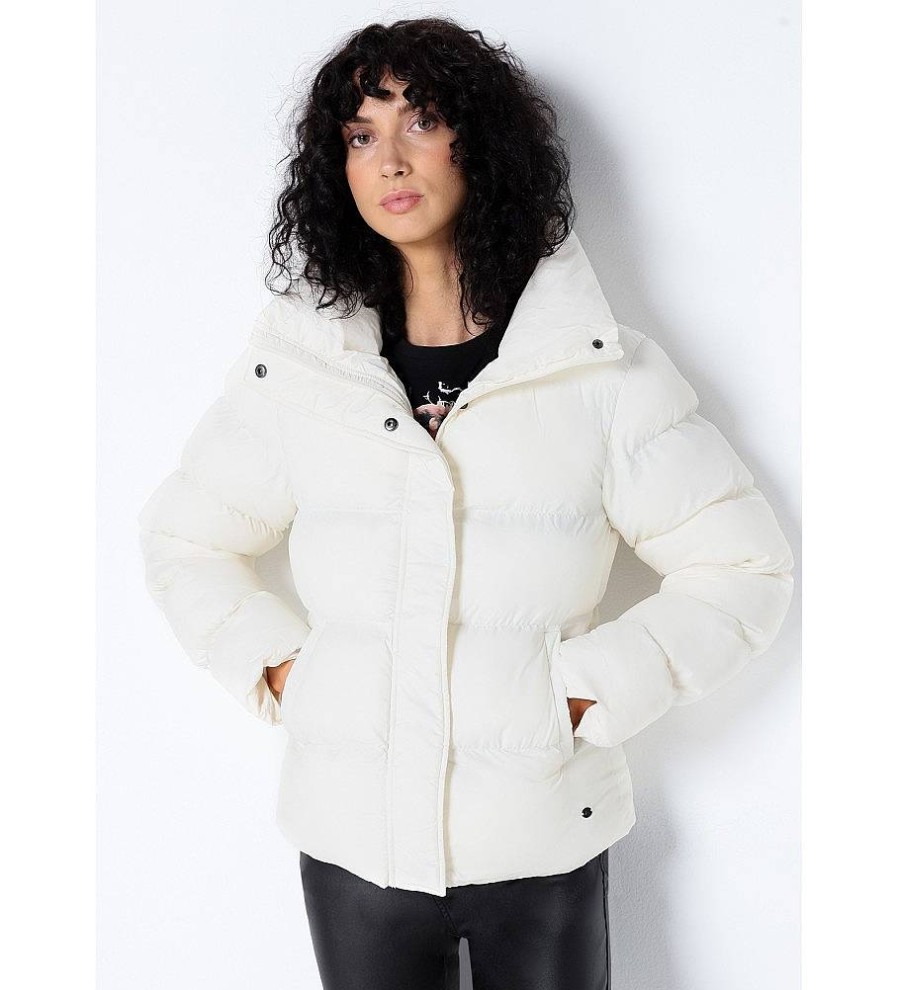 Mujer Victorio & Lucchino, V&L Chaquetas Y Abrigos | Abrigo Acolchado Puffer Blanco