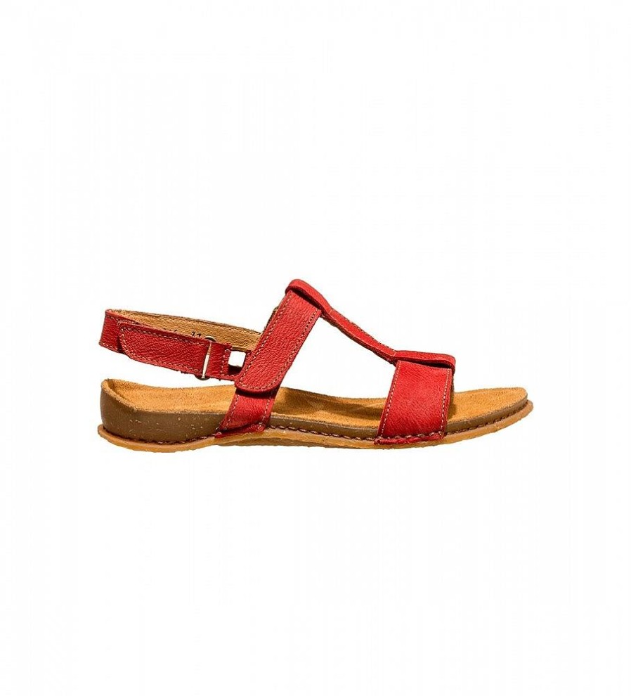 Mujer El Naturalista Sandalias | Sandalias De Piel N5816 Panglao Rojo