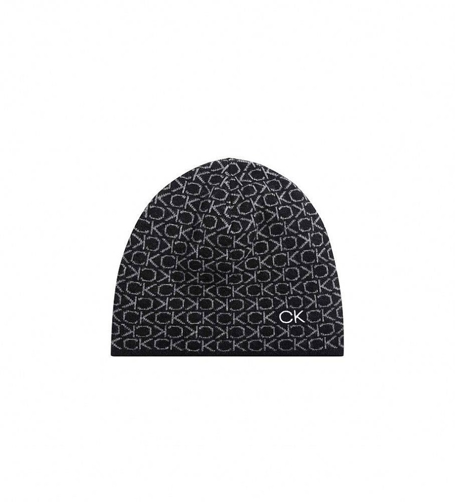 Mujer Calvin Klein Gorras Y Gorros | Gorro Reverso Monogram Negro