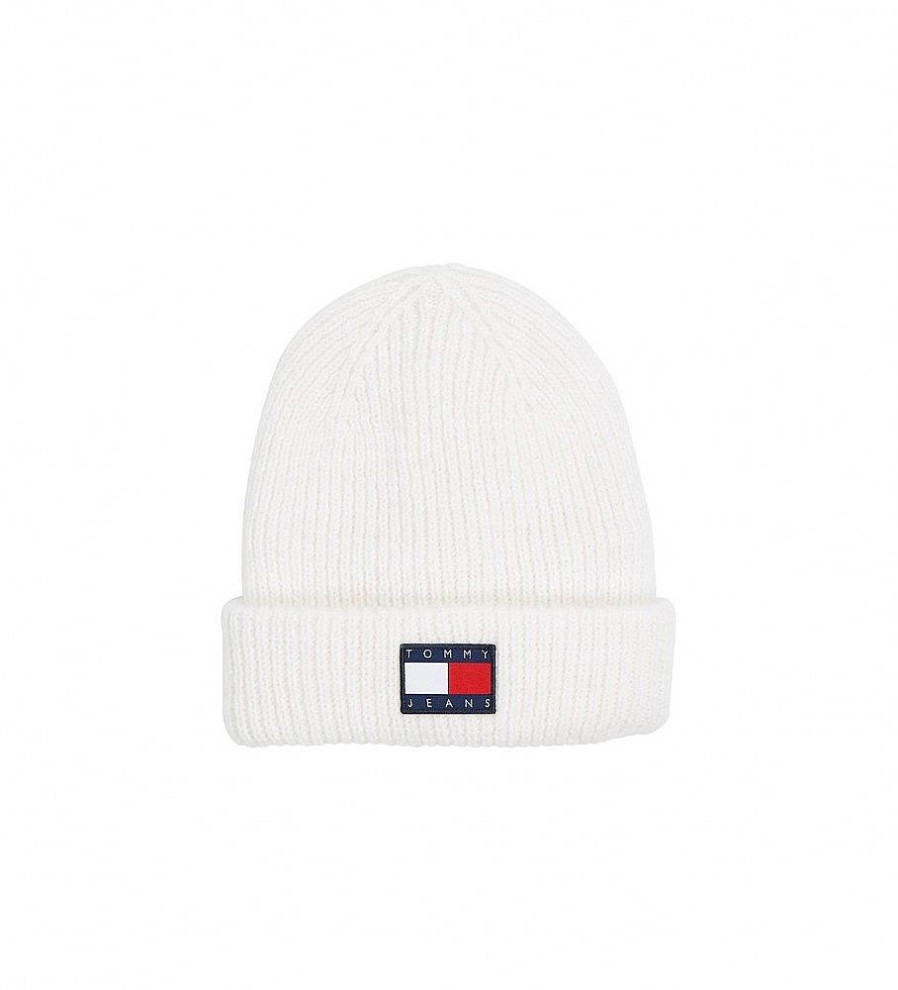 Mujer Tommy Jeans Gorras Y Gorros | Gorro Soft Ready Blanco