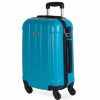 Mujer ITACA Viaje | Maleta Cabina Rigida 4 Ruedas 771150 Turquesa -55X37X20Cm-