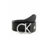 Mujer Calvin Klein Cinturones | Cinturon De Piel Logo Negro