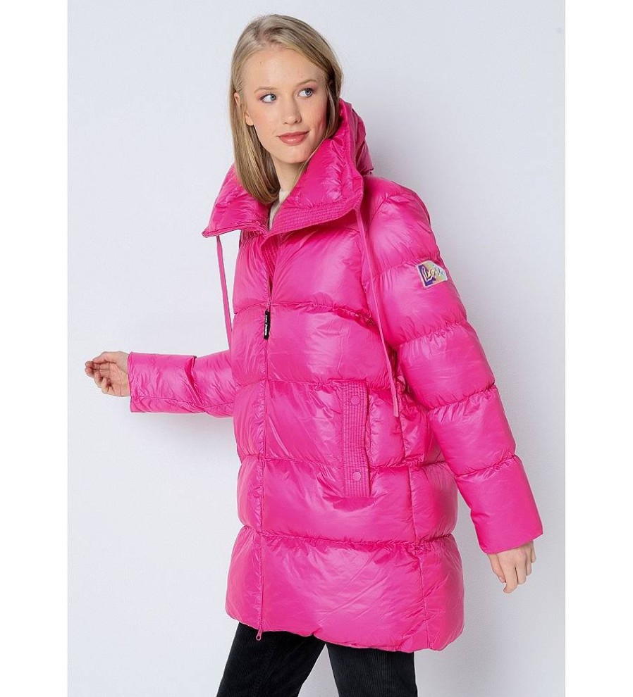 Mujer Lois Chaquetas Y Abrigos | Abrigo Acolchado Puffer Rosa