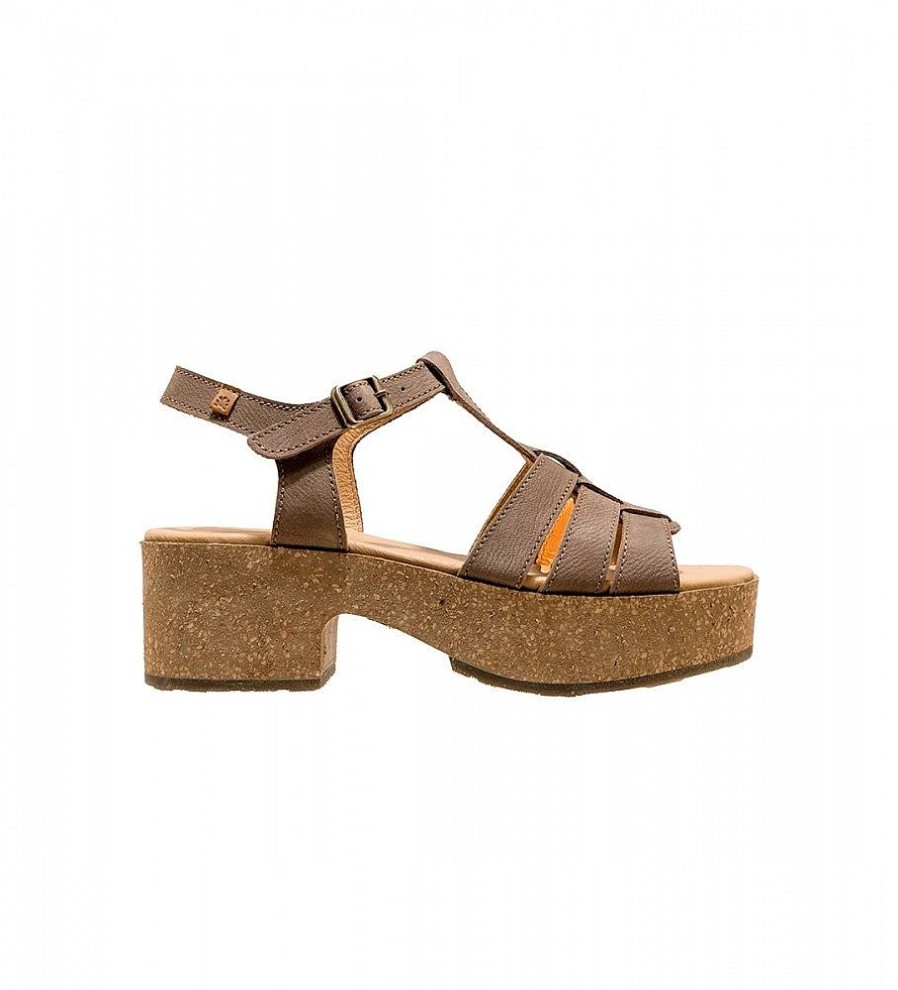 Mujer El Naturalista Sandalias | Sandalias De Piel N5890 Arbequina Marron