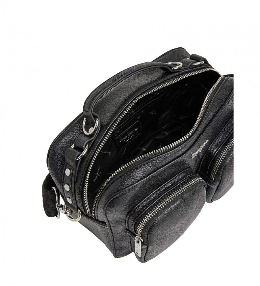 Mujer Pepe Jeans Bolsos | Bolso Elyza Bass Negro