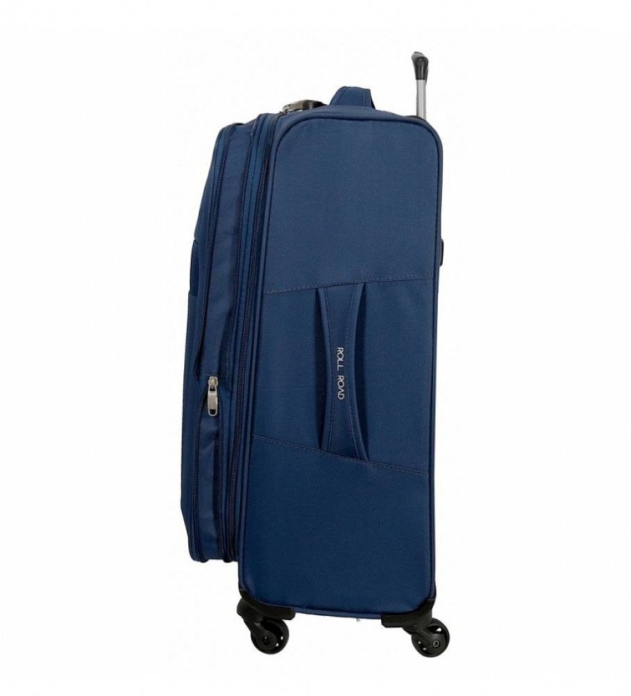 Mujer Roll Road Viaje | Maleta Mediana Roll Road Royce 66Cm Azul -43X66X26Cm-