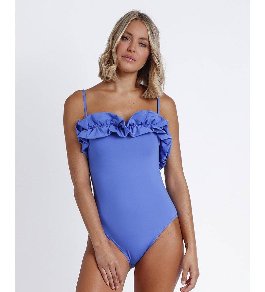 Mujer Admas Moda Bano | Banador Copa Blue Riviera Azul