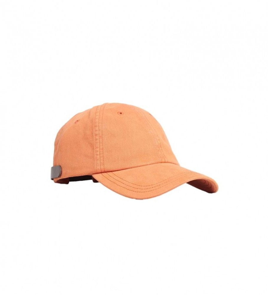 Mujer Superdry Gorras Y Gorros | Gorra Bordada Con Logotipo Vintage Logo Naranja