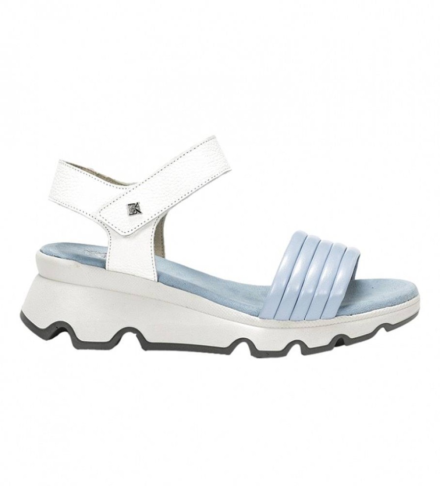 Mujer Dorking by Fluchos Sandalias | Sandalias De Piel D9023Sela1Azul -Altura Cuna: 6Cm-