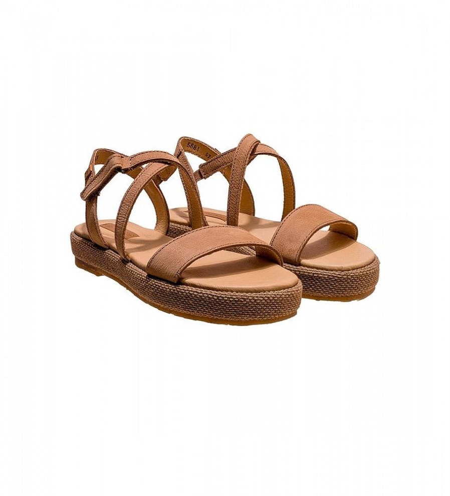 Mujer El Naturalista Sandalias | Sandalias De Piel N5881 Bosana Marron