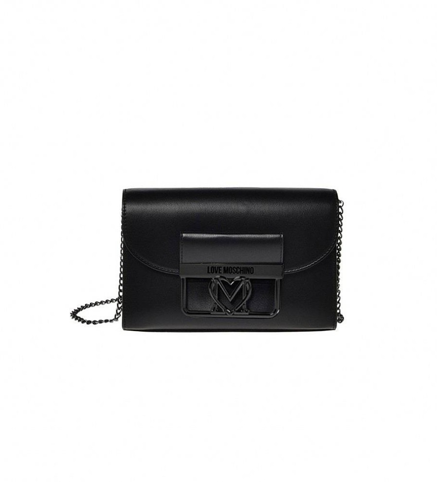 Mujer Love Moschino Bolsos | Bolso Clasico Recto Negro