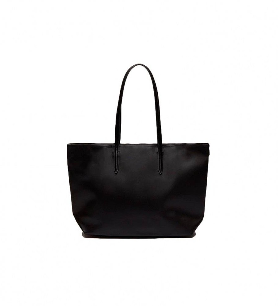 Mujer Lacoste Bolsos | Bolso Shopping Bag Femme Negro -35X30X14Cm-