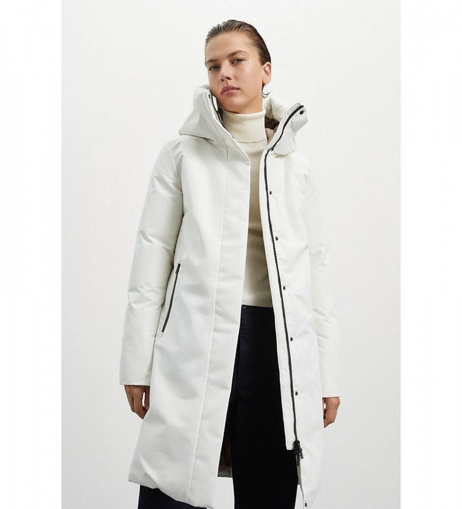 Mujer ECOALF Chaquetas Y Abrigos | Abrigo Makalu Blanco