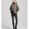 Mujer Superdry Chaquetas Y Abrigos | Cazadora Bomber Acolchada Sports Verde