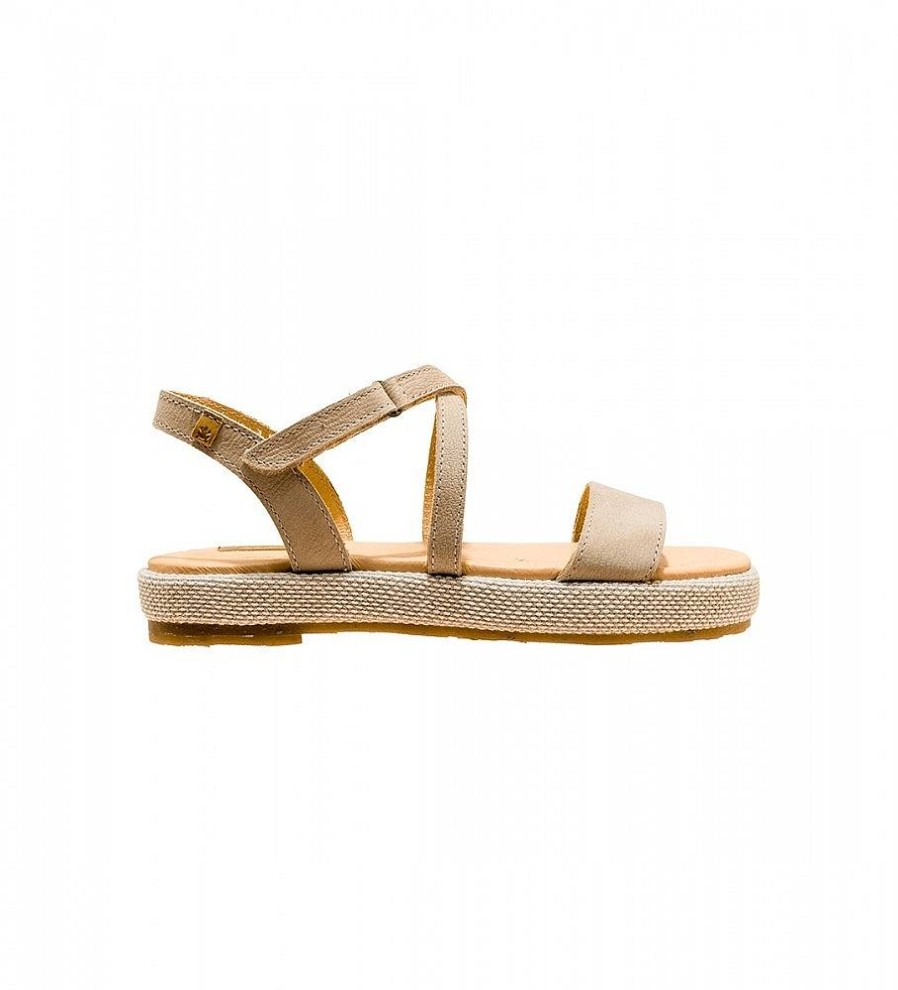 Mujer El Naturalista Sandalias | Sandalias De Piel N5881 Bosana Gris