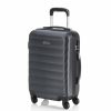 Mujer ITACA Viaje | Maleta Cabina De Viaje Rigida 4 Ruedas Trolley 71250 Antracita -55X38X20Cm-