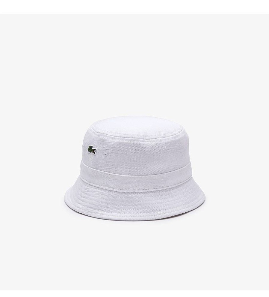 Mujer Lacoste Gorras Y Gorros | Gorro Pescador Blanco