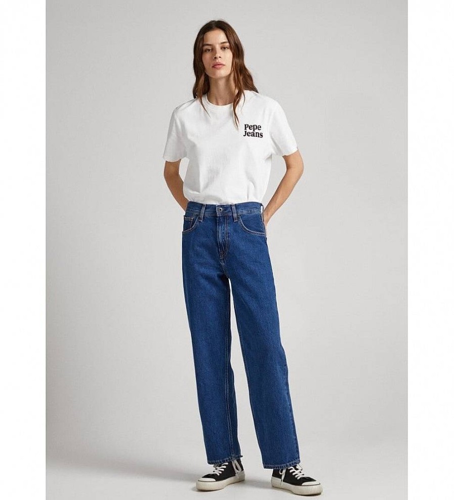 Mujer Pepe Jeans Pantalones | Jeans Dover Azul