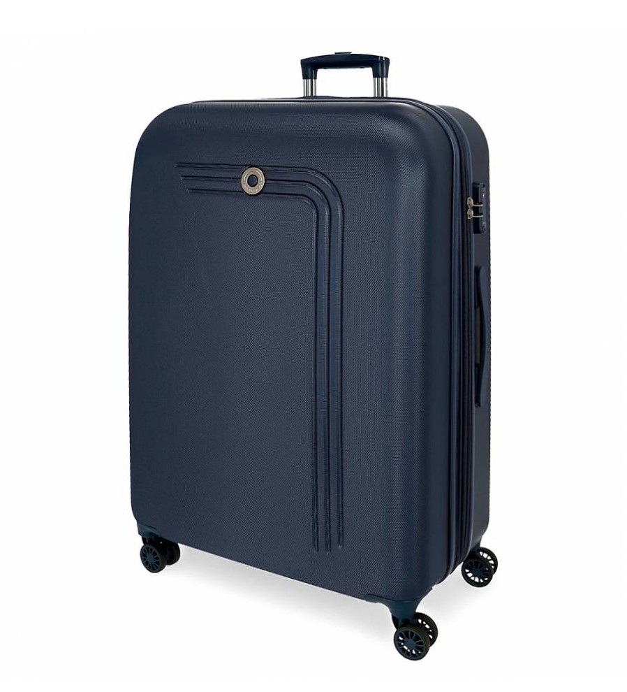 Mujer Movom Viaje | Maleta Mediana Movom Riga Rigida 70Cm Azul Marino