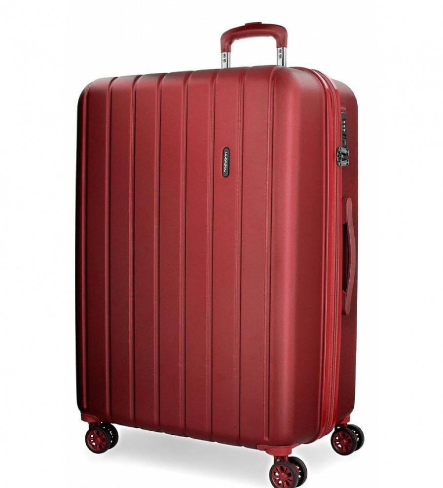 Mujer Movom Viaje | Maleta Grande Movom Wood Rigida Roja -52X75X33Cm-