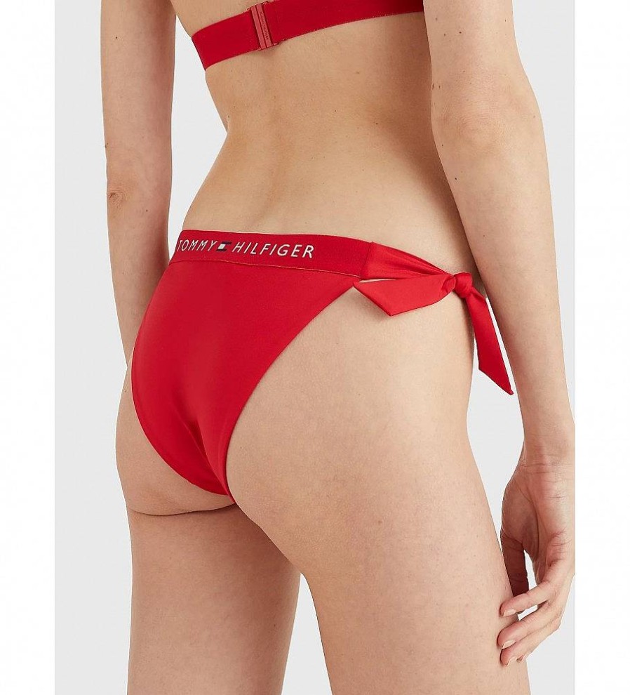 Mujer Tommy Hilfiger Moda Bano | Braga Bikini Vichy Rojo